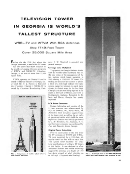 Television Tower in Georgia Is World's Tallest Structure
