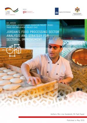 Jordan's Food Processing Sector Analysis and Strategy for Sectoral Improvement