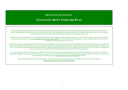 Forward Plan PDF 149 KB