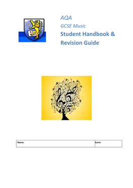 GCSE Music Student Handbook &