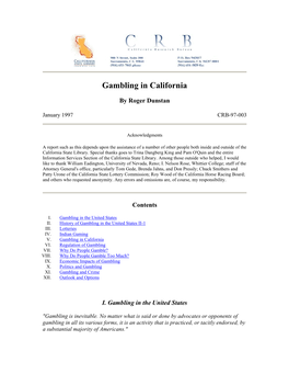 Gambling in California-1997.Pdf