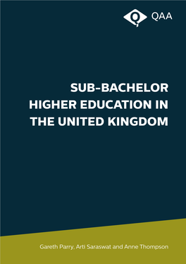 Sub-Bachelor Higher Education in the United Kingdom