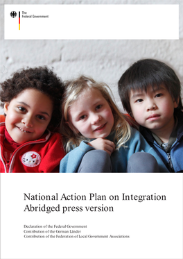 National Action Plan on Integration Abridged Press Version