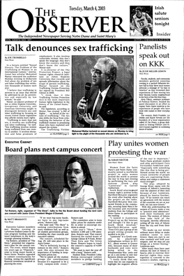 Talk Denounces Sex Trafficking Panelists