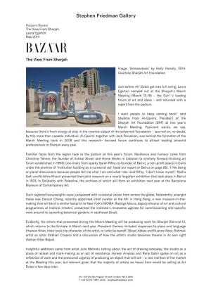 Press 1 May 2014 the View from Sharjah Harpers Bazaar Download