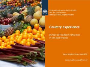 Burden of Foodborne Diseases in the Netherlands