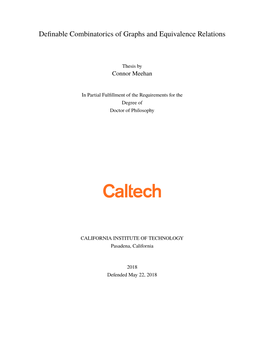 Definable Combinatorics of Graphs and Equivalence Relations