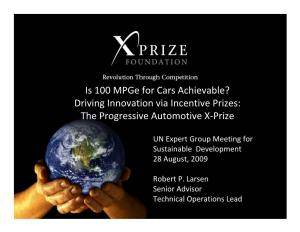 The Progressive Automotive X-Prize