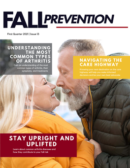 Fall Prevention Magazine First Quarter WHAT CAN THERAPY 13 DO for YOU?