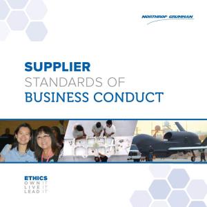 SUPPLIER STANDARDS of BUSINESS CONDUCT SUPPLIER STANDARDS of BUSINESS CONDUCT Our Values
