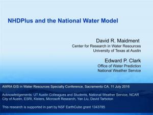 Nhdplus and the National Water Model