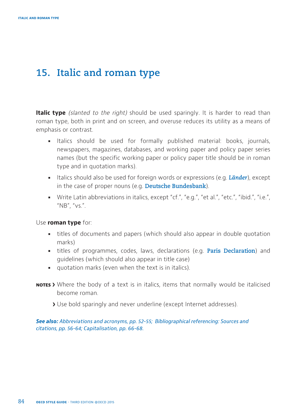 15. Italic and Roman Type