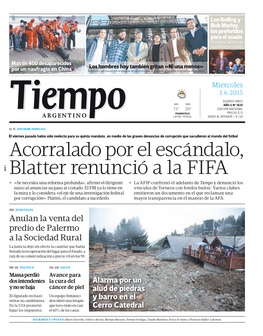 Acorralado Por El Escándalo, Blatter Renunció a La FIFA