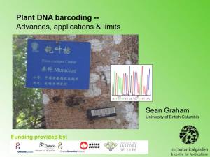 Plant DNA Barcoding -- Advances, Applications & Limits