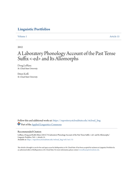 A Laboratory Phonology Account of The
