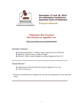Best Practices in Appellate Law
