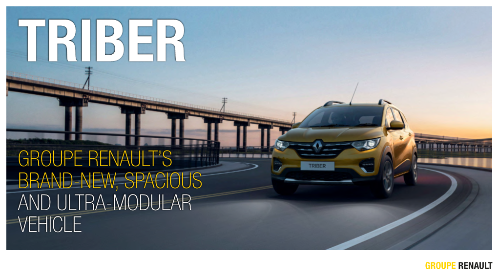 Groupe Renault's Brand-New, Spacious and Ultra