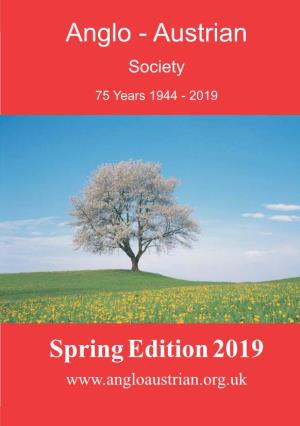 Spring Edition 2019 Anglo - Austrian Society