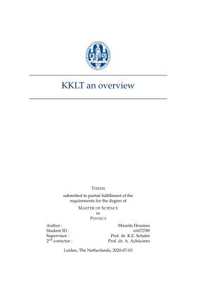 KKLT an Overview