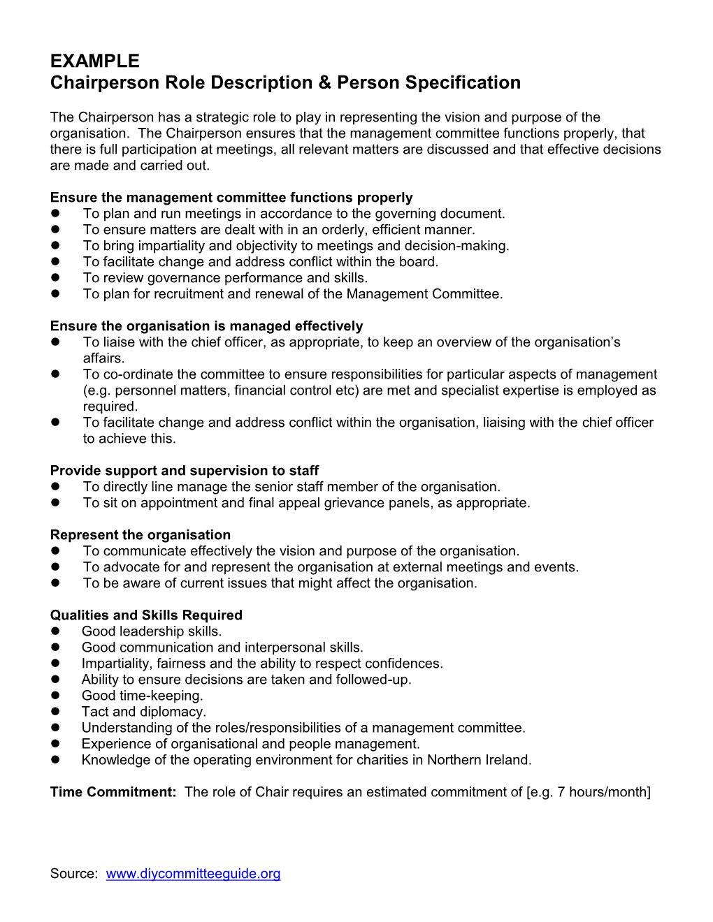 Chairperson Role Description.Pdf