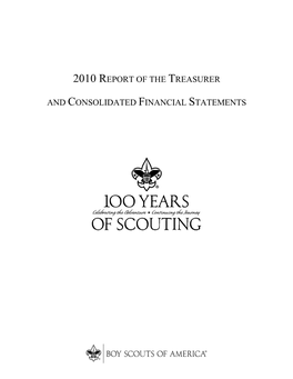 Treasurer's Report (Includes Audited Financial