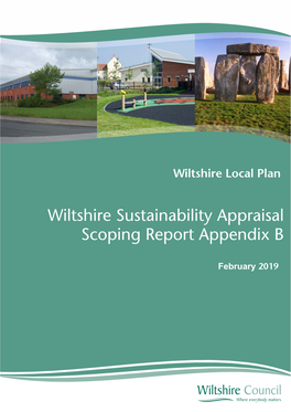 Wiltshire Local Plan Scoping Report Appendix B