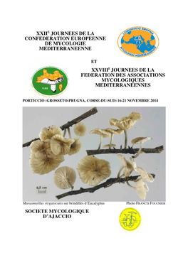 Xxiie Journees De La Confederation Europeenne De Mycologie Mediterraneenne