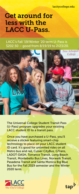 Get Around for Less with the LACC U-Pass