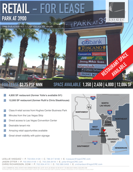 Retail - for Lease