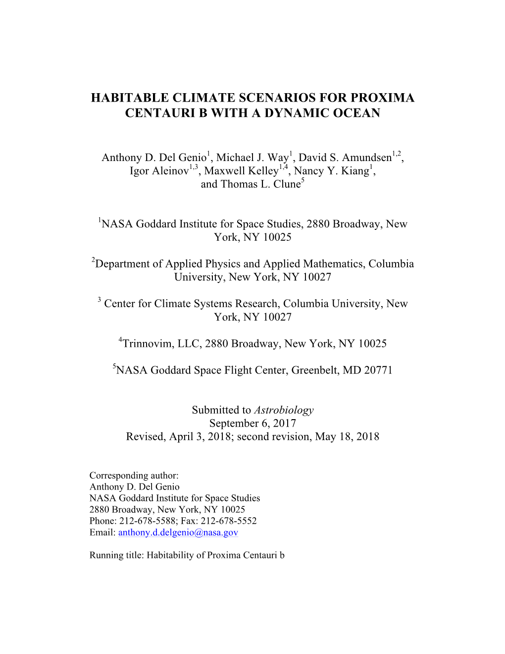 Habitable Climate Scenarios for Proxima Centauri B with a Dynamic Ocean