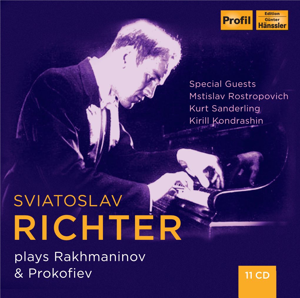 SVIATOSLAV RICHTER Plays Rakhmaninov & Prokofiev 11 CD
