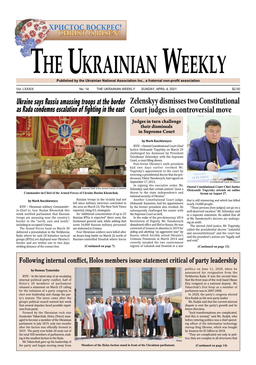 The Ukrainian Weekly, 2021