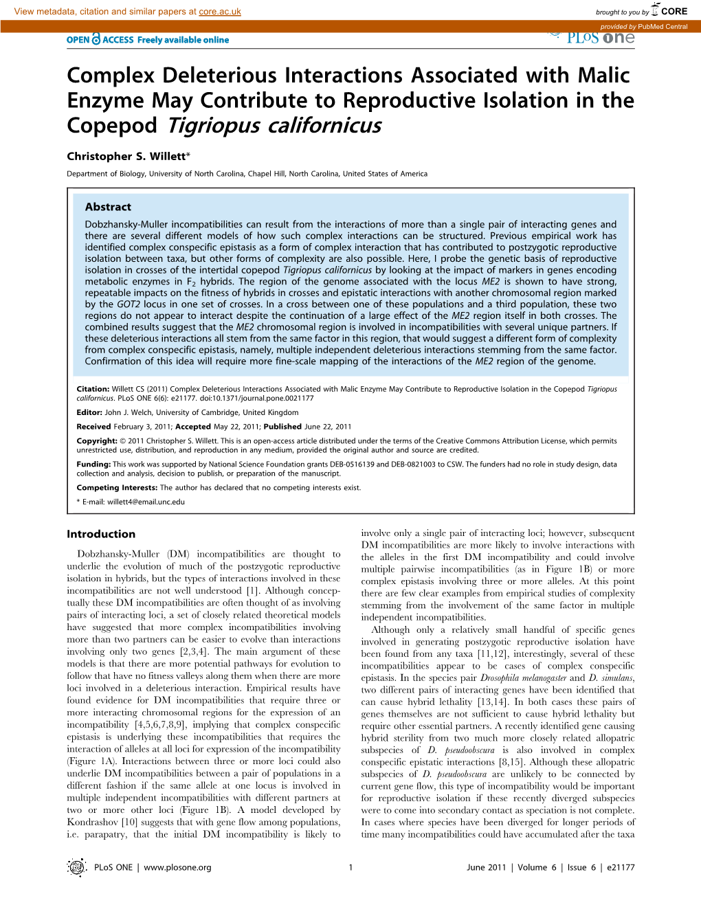 Copepod Tigriopus Californicus