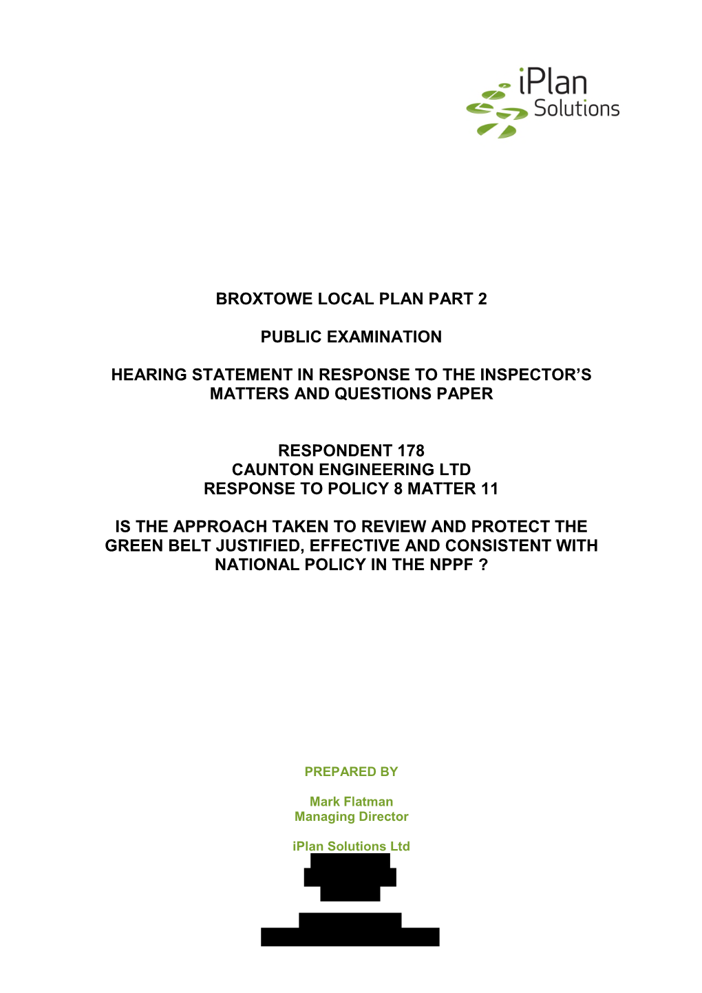 Broxtowe Local Plan Part 2