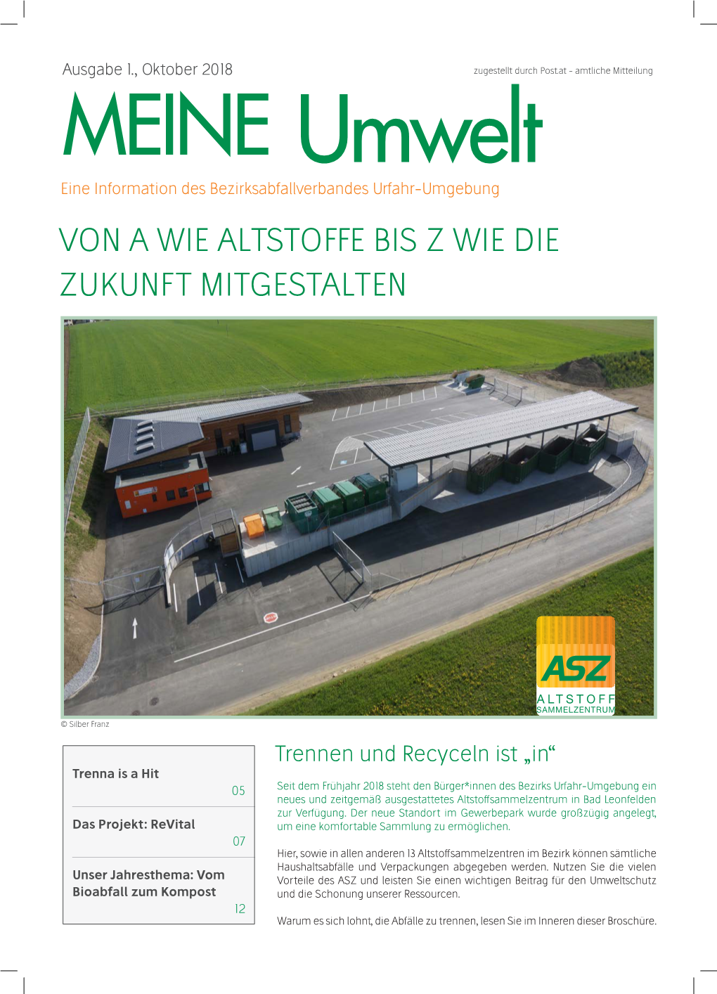 Ausgabe 1, Oktober 2018