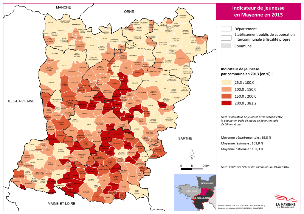 Indicateur De Jeunesse En Mayenne En 2013