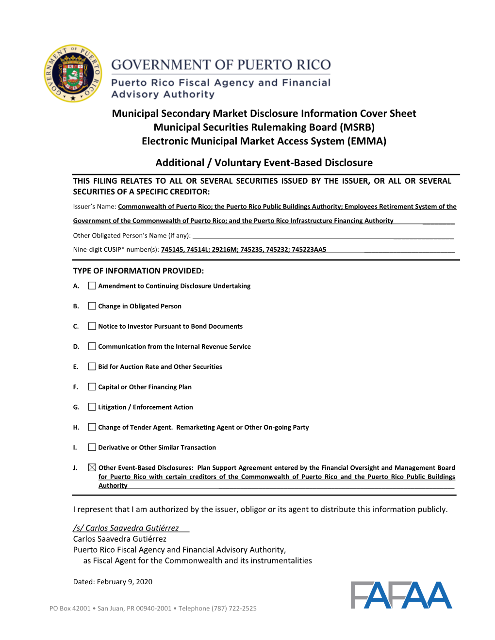 MSRB) Electronic Municipal Market Access System (EMMA