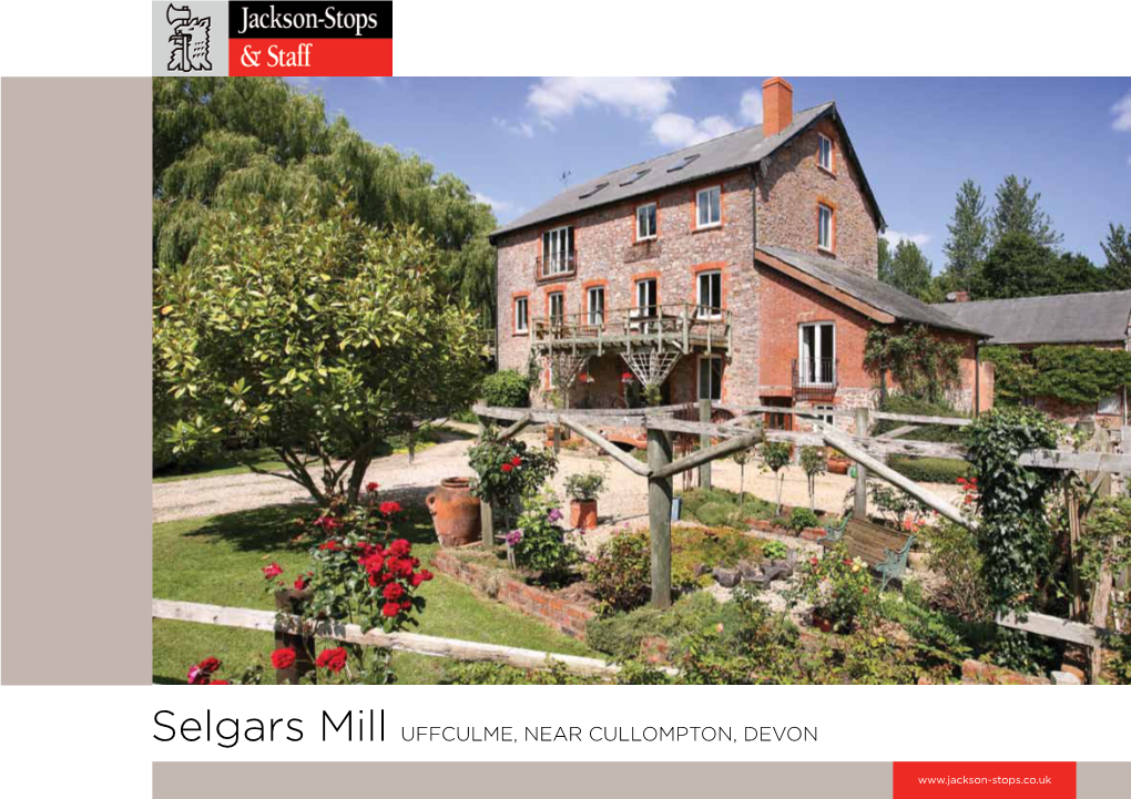 Selgars Mill UFFCULME, NEAR CULLOMPTON, DEVON