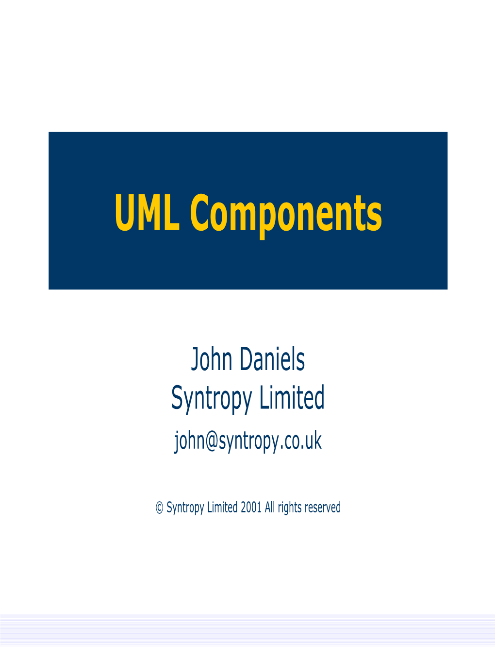 UML Components