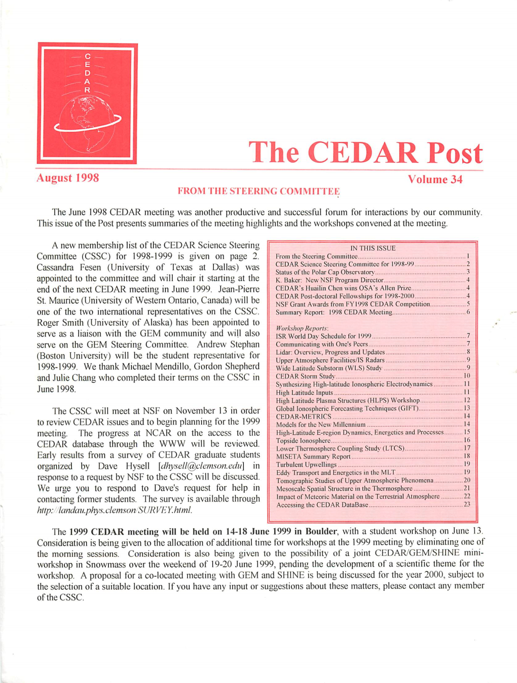 The CEDAR Post