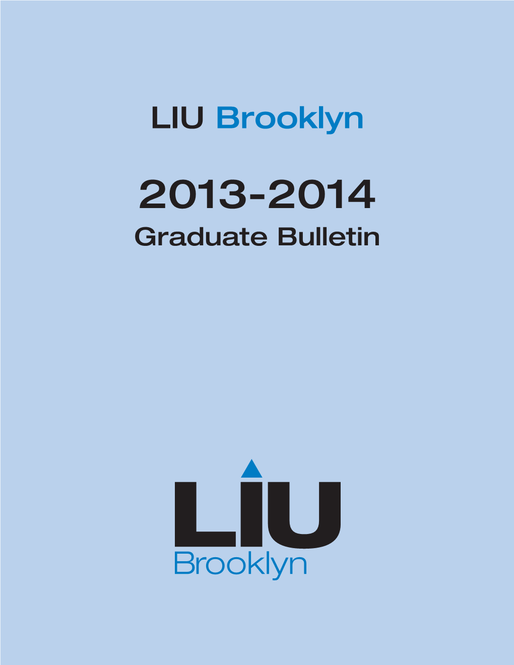 Long Island University Brooklyn Campus Bulletin