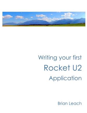 Writing Your First U2 Application