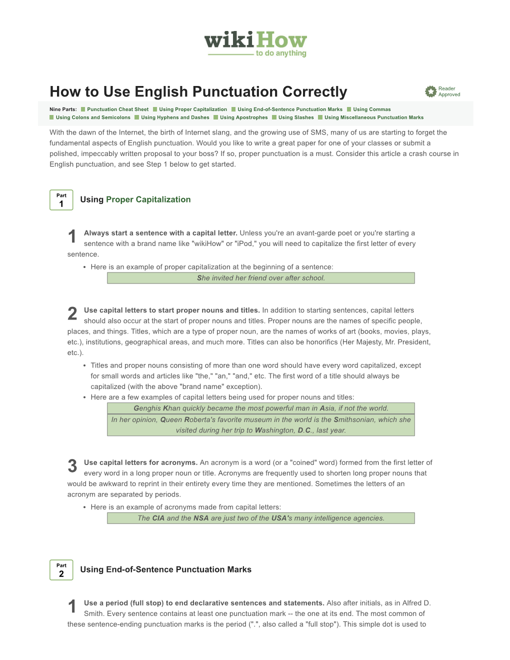 How To Use English Punctuation Correctly Approved - DocsLib