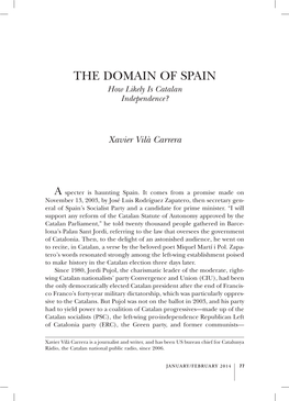The Domain of Spain How Likely Is Catalan Independence?