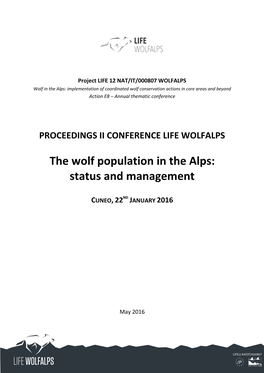 The Wolf Population in the Alps: Status and Management