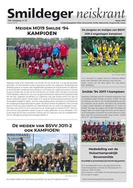 Kampioen JO9-2 Ongeslagen Kampioen