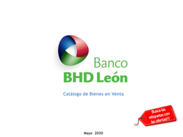 Catálogo De Bienes En Venta -.:Banco BHD León