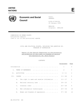 Economic and Social Council