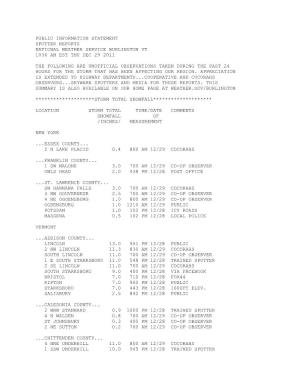 Public Information Statement Spotter Reports National Weather Service Burlington Vt 1036 Am Est Thu Dec 29 2011