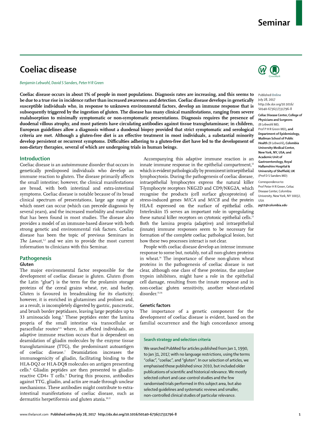 Coeliac Disease